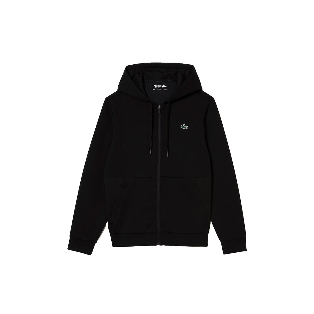 Lacoste Men's Classic Zip Front Hoodie Black Size 7