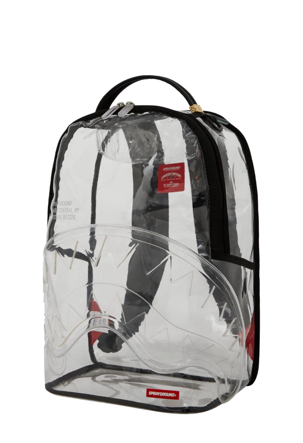 Sprayground Backpack - 100% CLEAR BACKPACK - SHARK CENTRAL