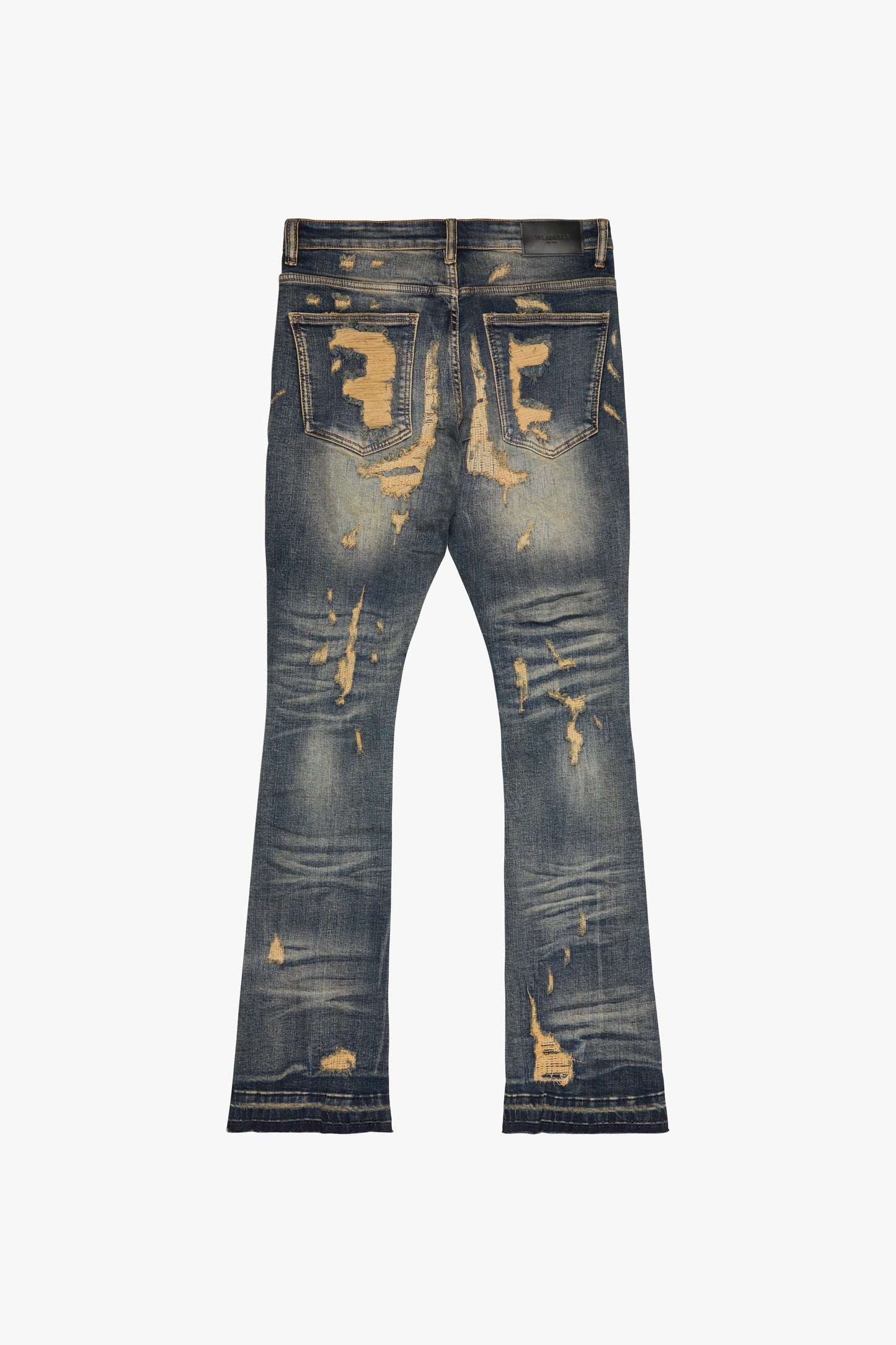 Tearaway Stacked Flare Jean Dark Vintage Washed