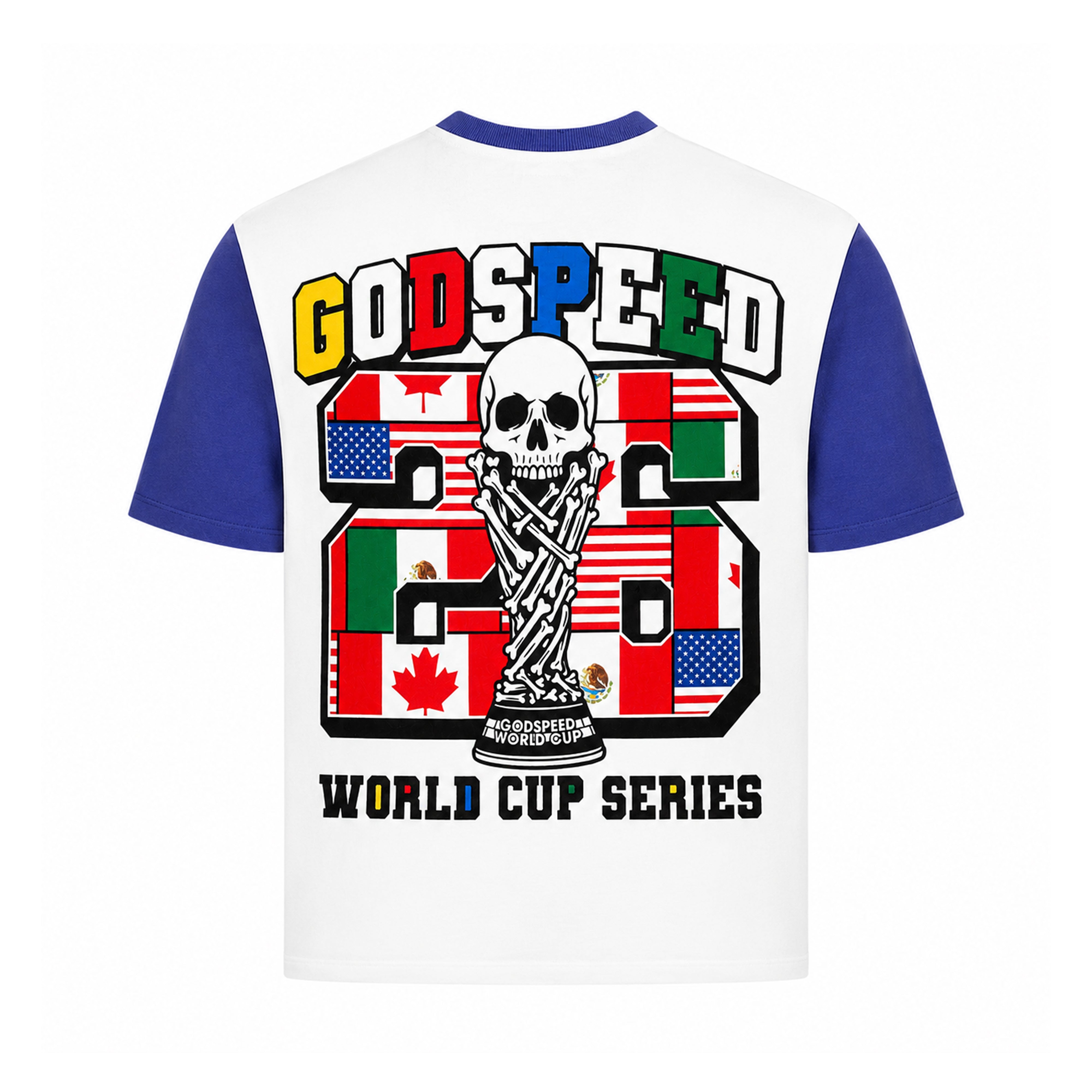 God Speed '26 GSWC Vintage T-shirt (White/Blue) BB'