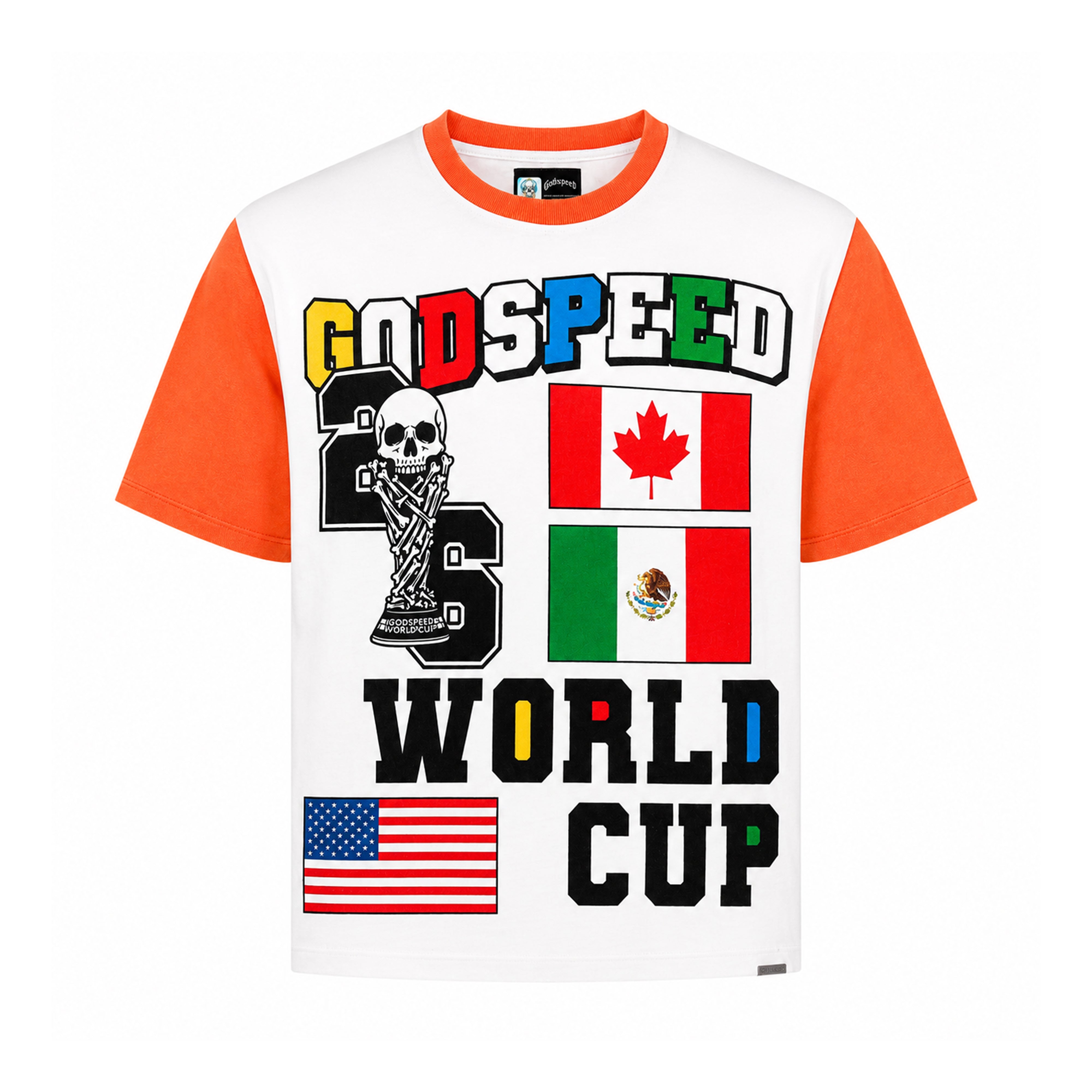 God Speed '26 GSWC Vintage T-shirt (White/Red) BB'