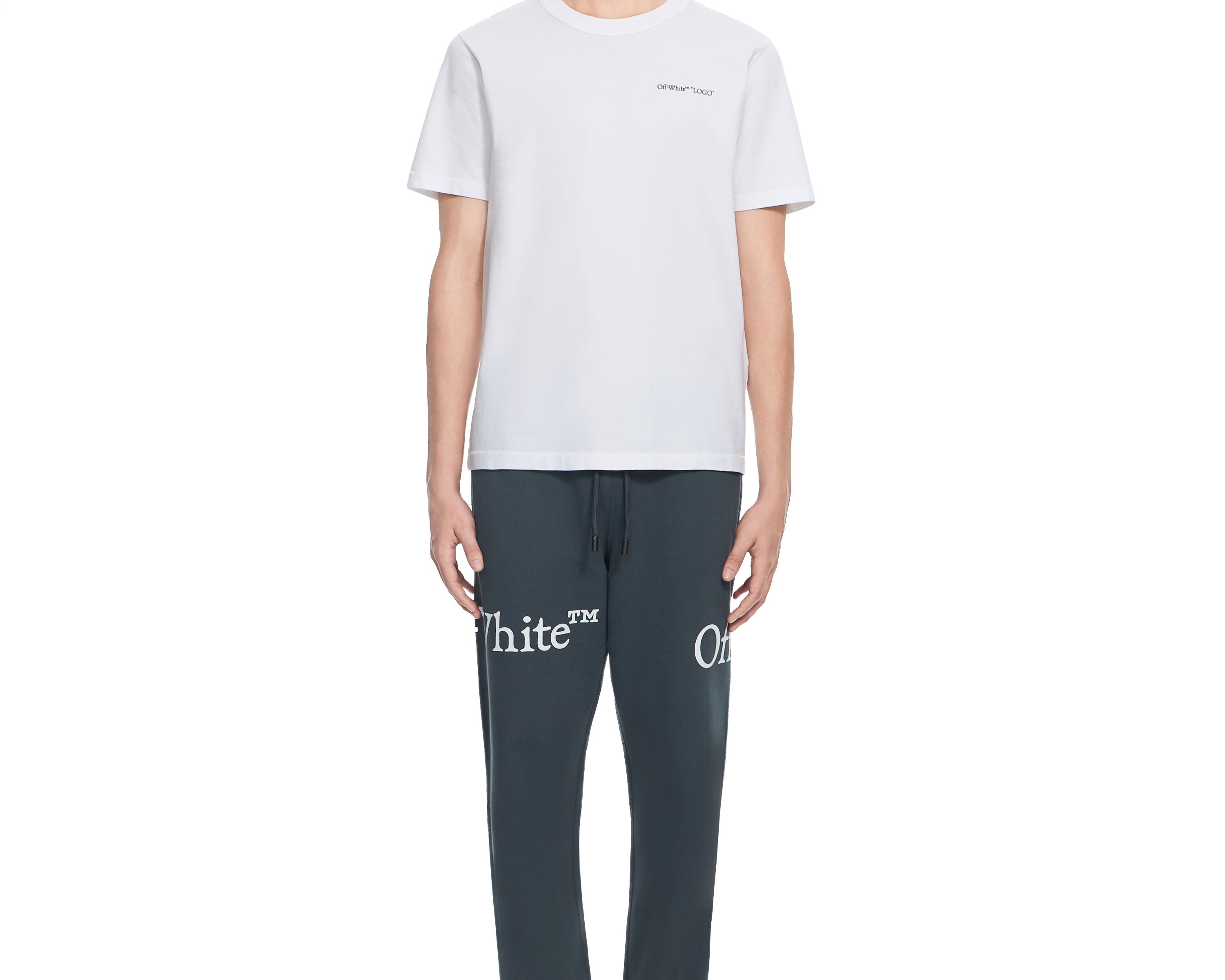 Off-White Logo Quote T-Shirt White front