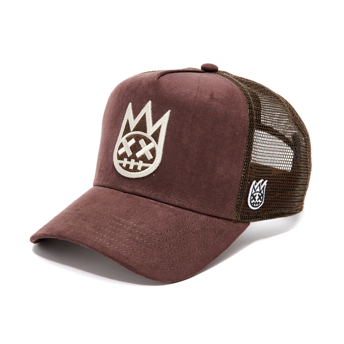 Shimuchan Vintage Brown Trucker Hat – Mesh Back, Logo Cap