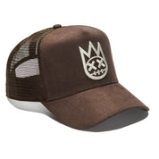 Shimuchan Vintage Brown Trucker Hat – Mesh Back, Logo Cap