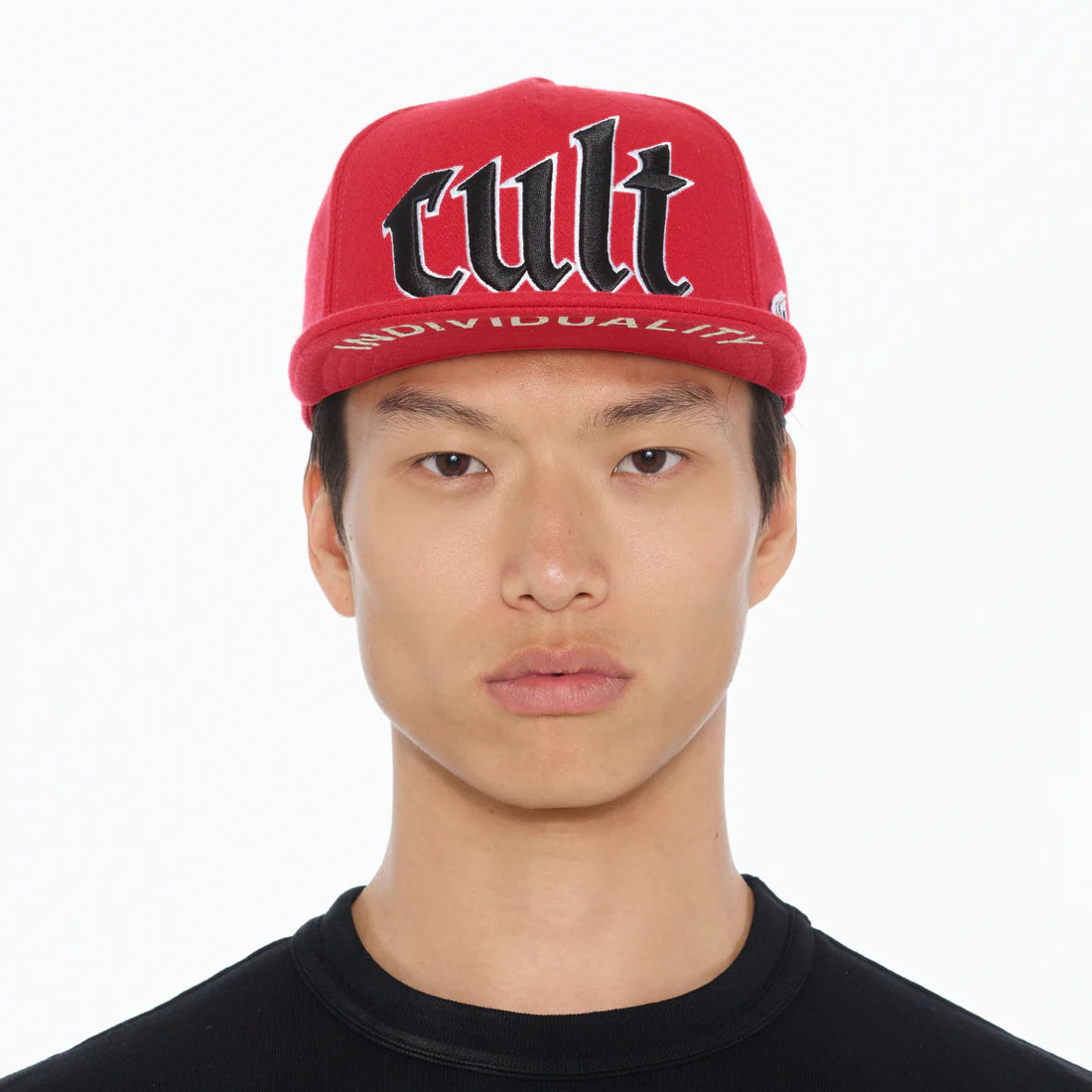 Cult's Old English Cult Logo Hat in High-Risk Red