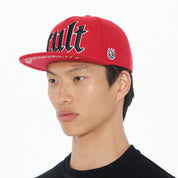 Cult's Old English Cult Logo Hat in High-Risk Red