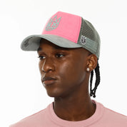 Cult's Logo Mesh Back Trucker Hat "Shimuchan" in Hot Pink
