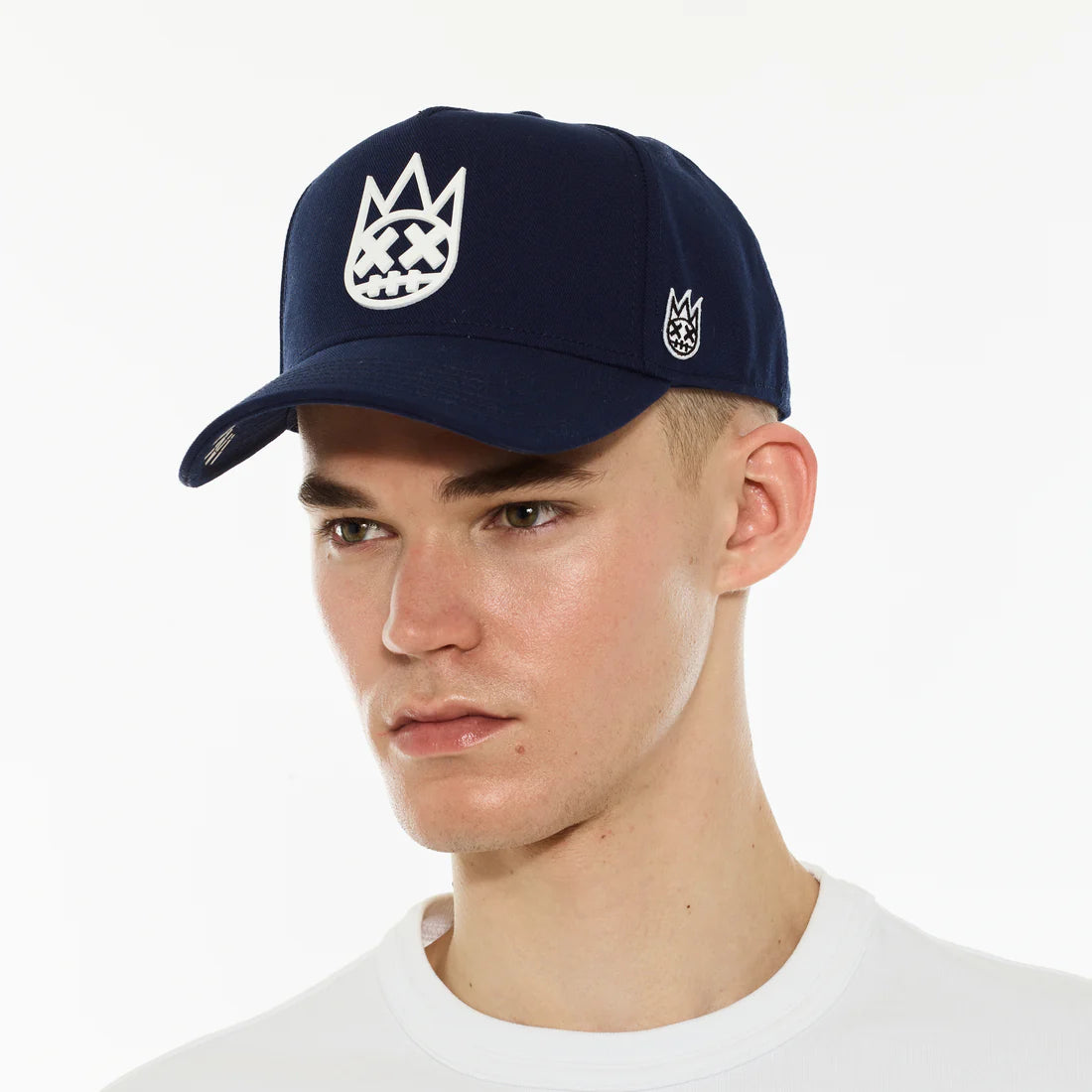 Cult's Logo Mesh Back Trucker Hat "Shimuchan" in Midnight Blue