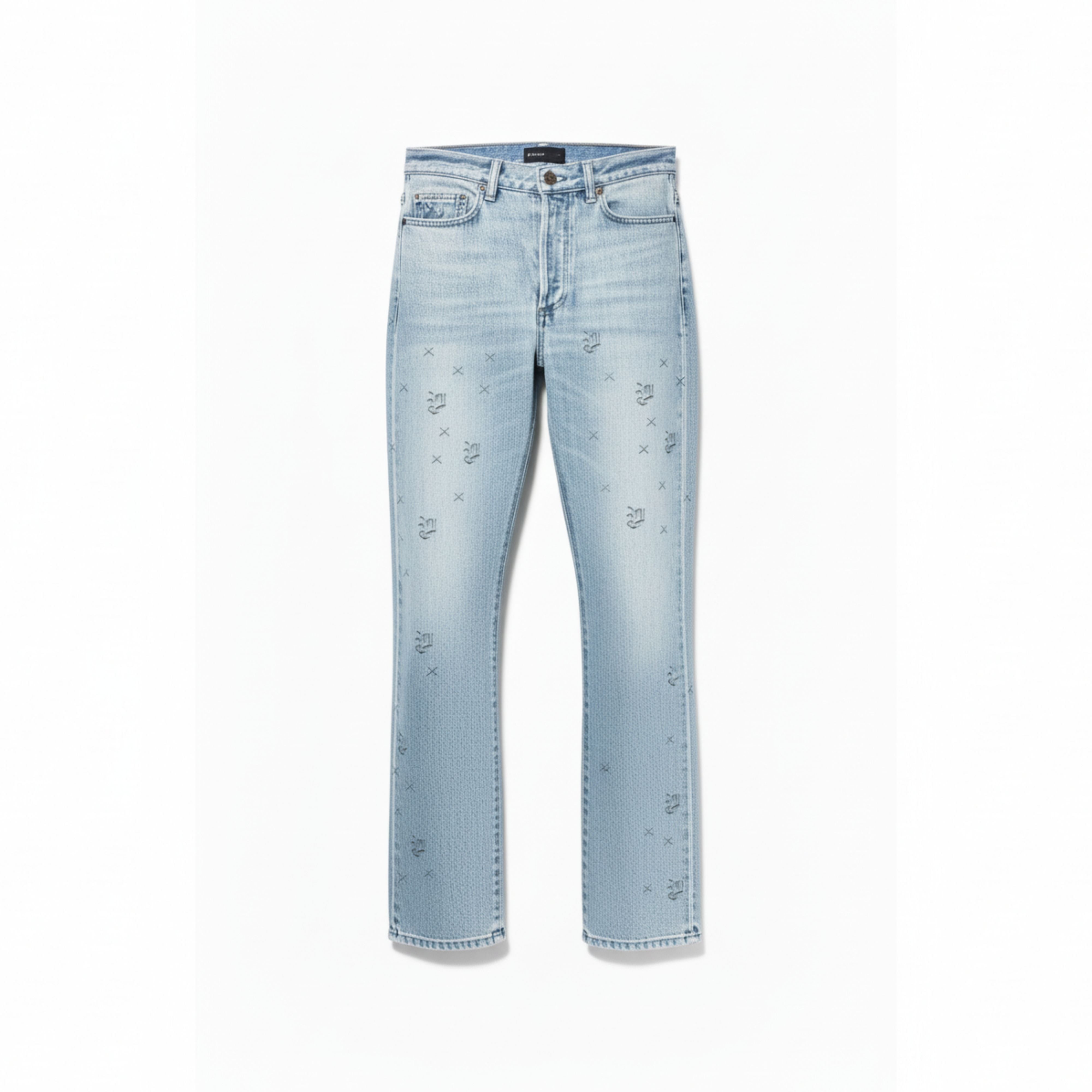 Purple- Embossed Denim