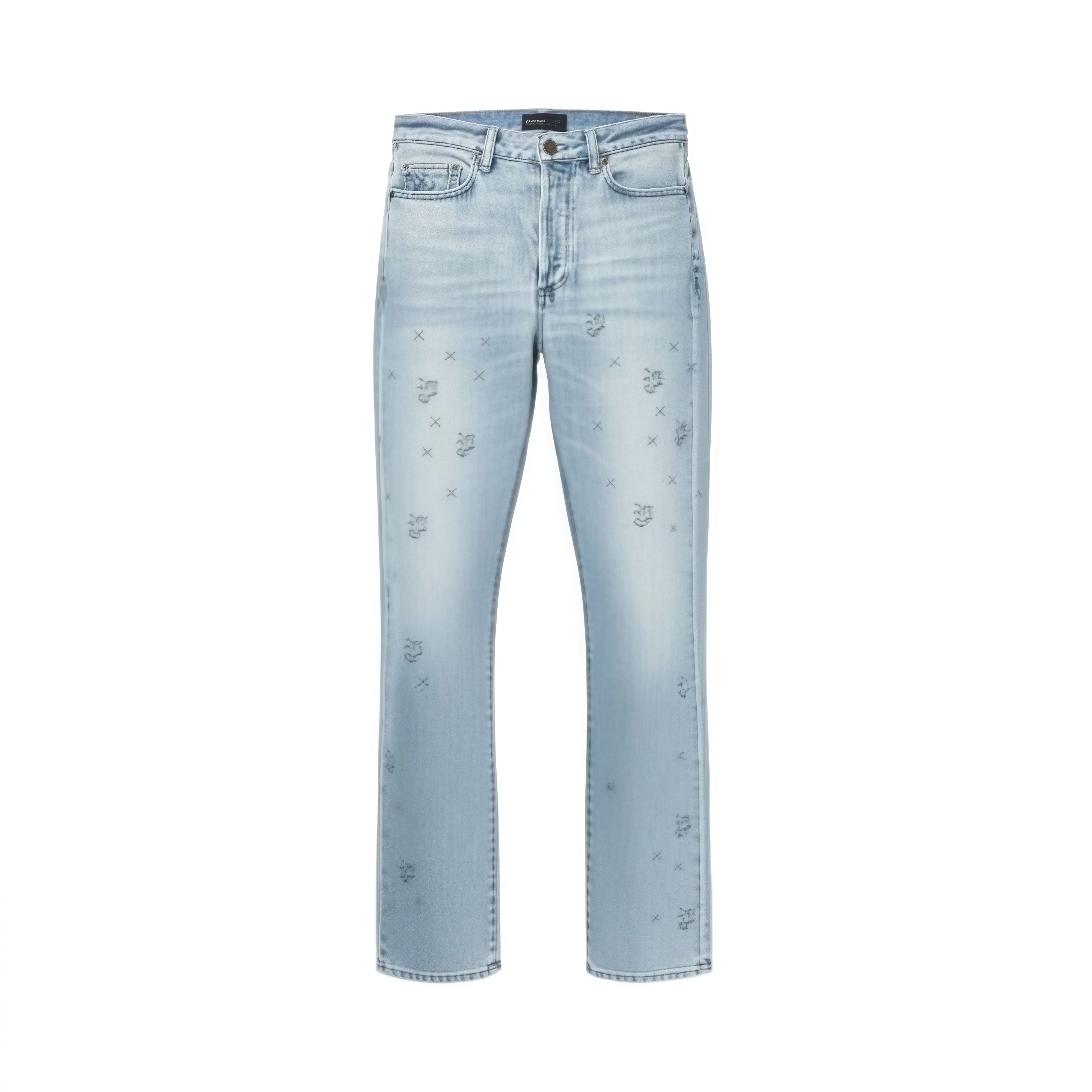 Purple- Embossed Denim