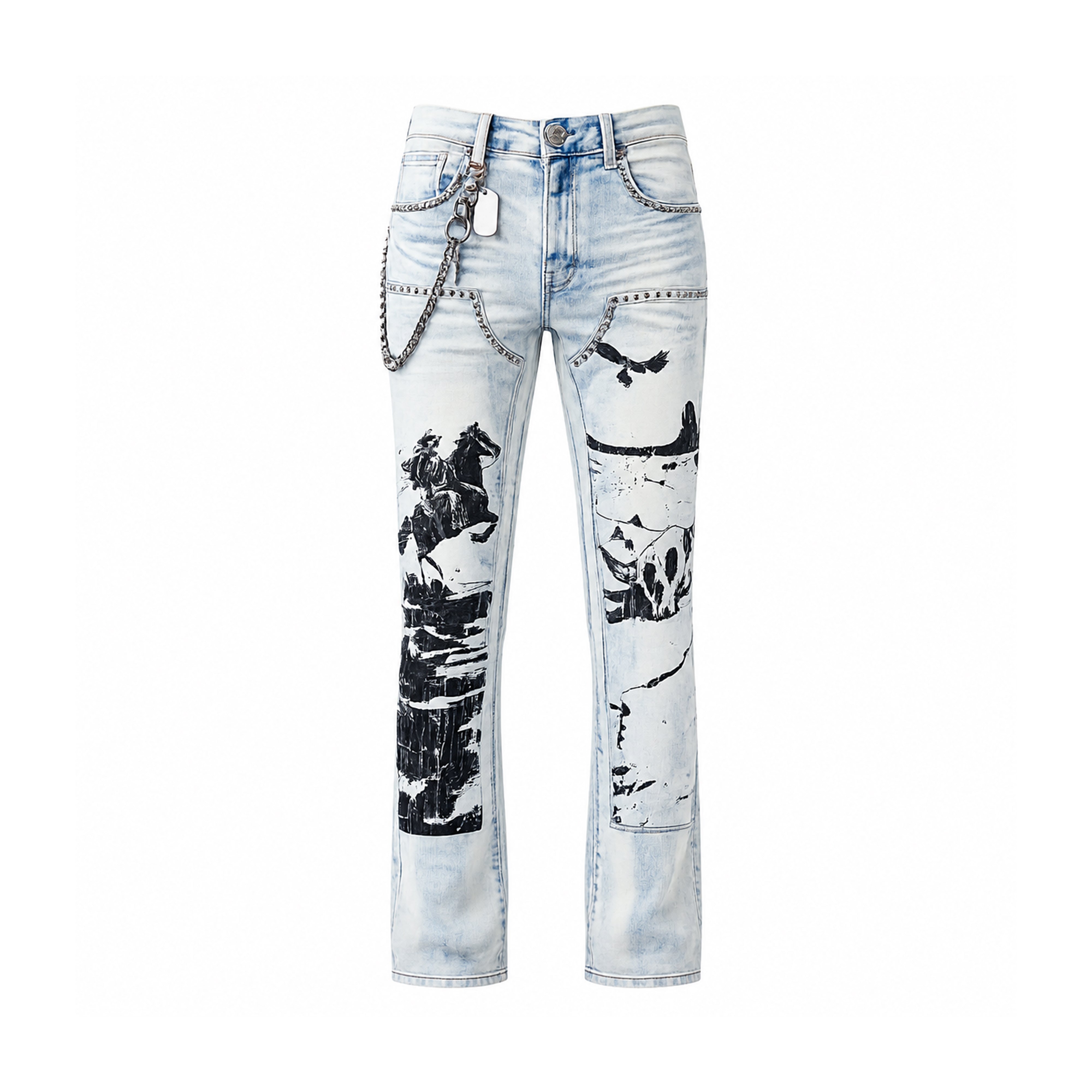 MAX KROME ARTWORK JEANS - TINT (KR-3047)