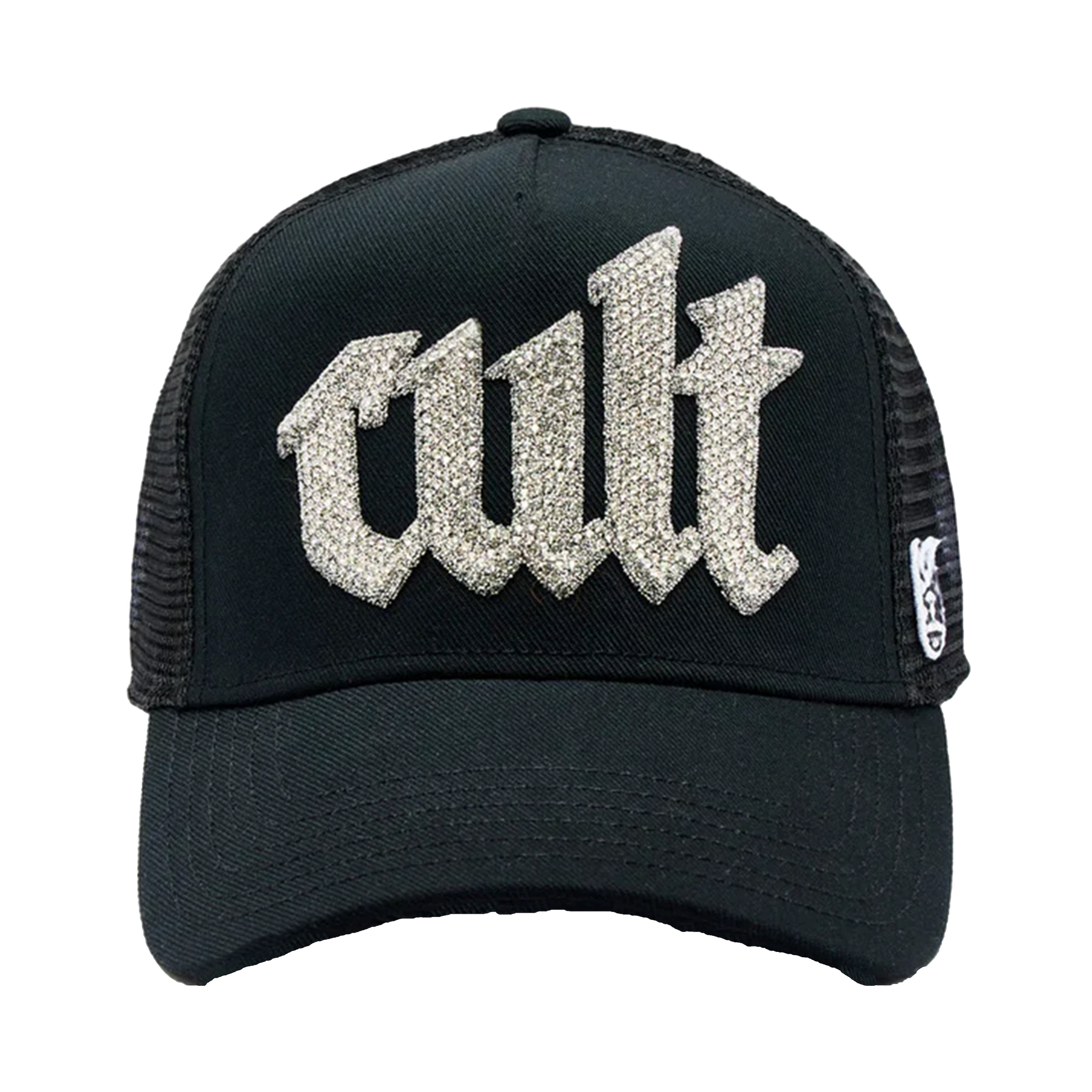Cult's Crystal Cult Script Logo Hat in Black