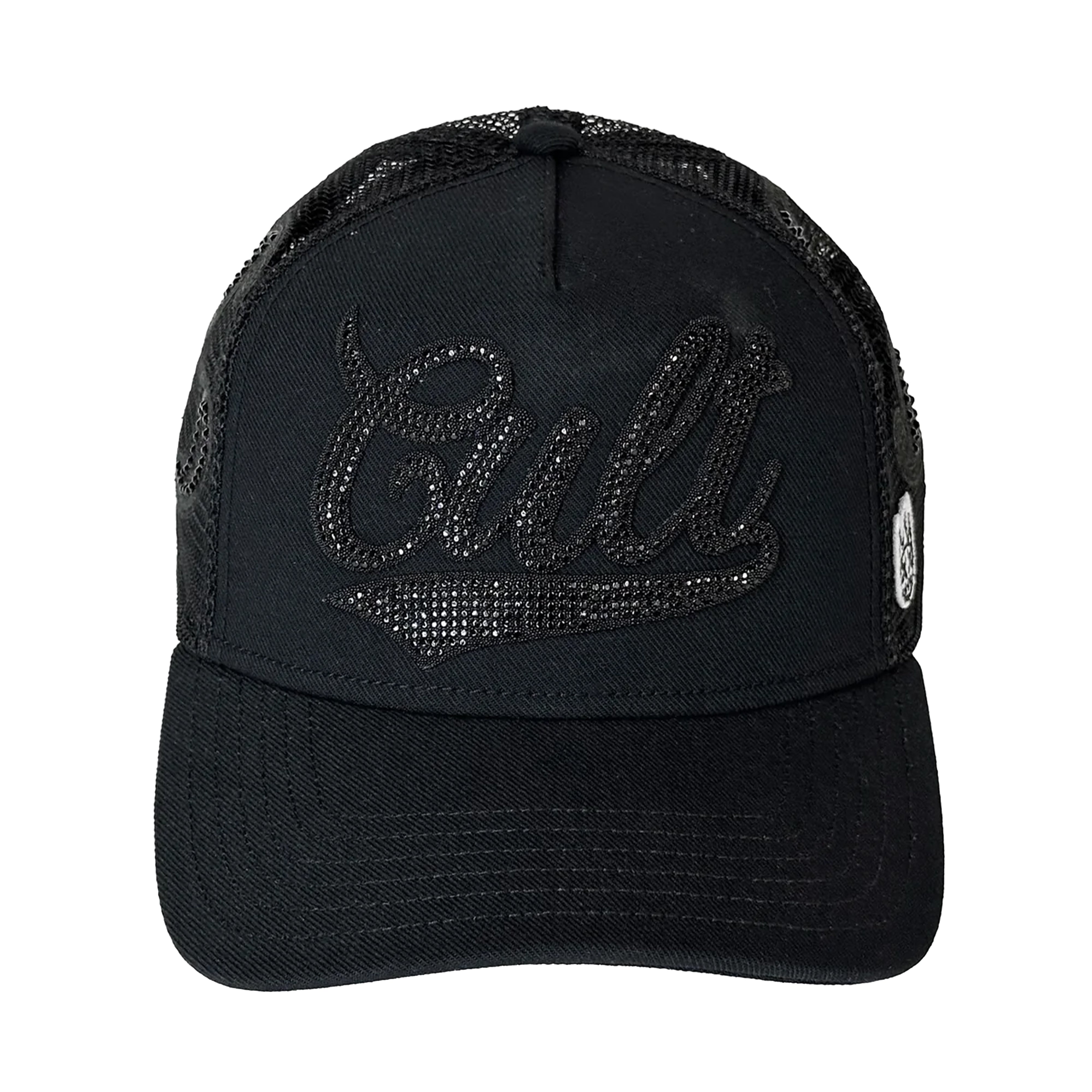 Cult of Individuality Crystal Paisley Shimuchan Logo Mesh Back Trucker Hat in Black