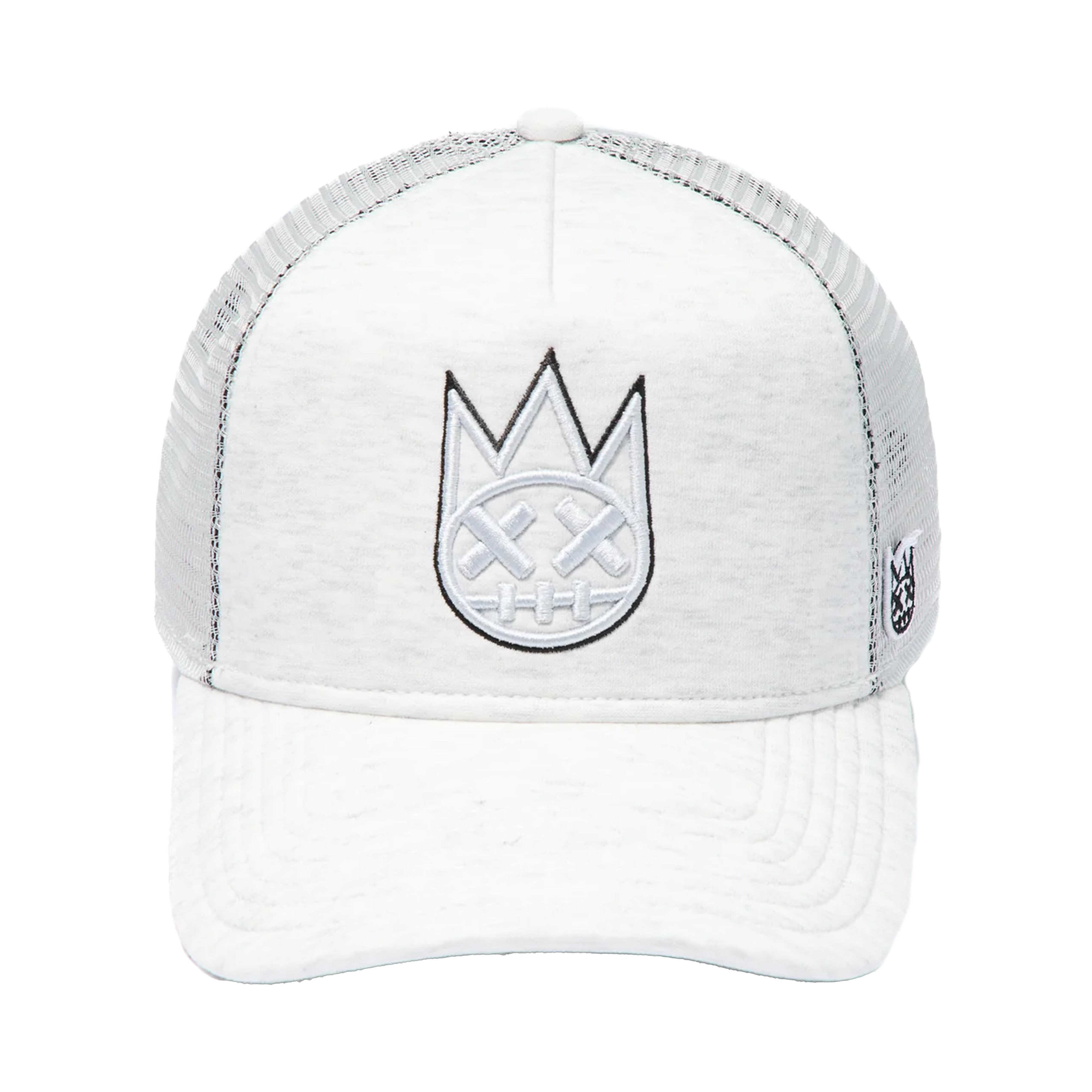 Cult of Individuality | Cult's Logo Mesh Back Trucker Hat In Heather Grey
