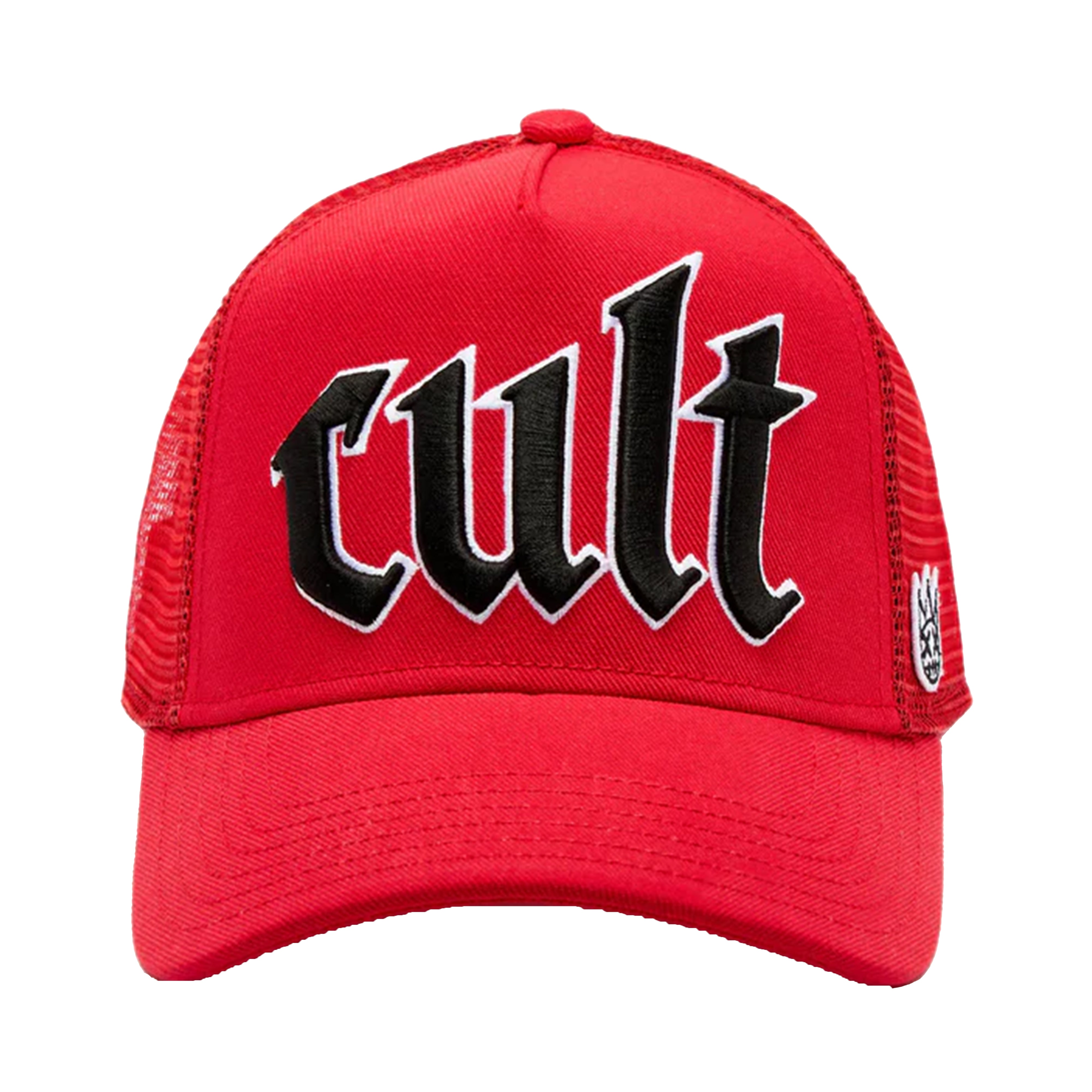 Cult's Old English Cult Logo Hat in High-Risk Red