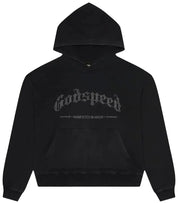 Godspeed Studded OG Logo Hoodie 'Black Wash'