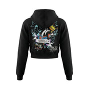 ICE FLOWER ZIP FRONT HOODIE