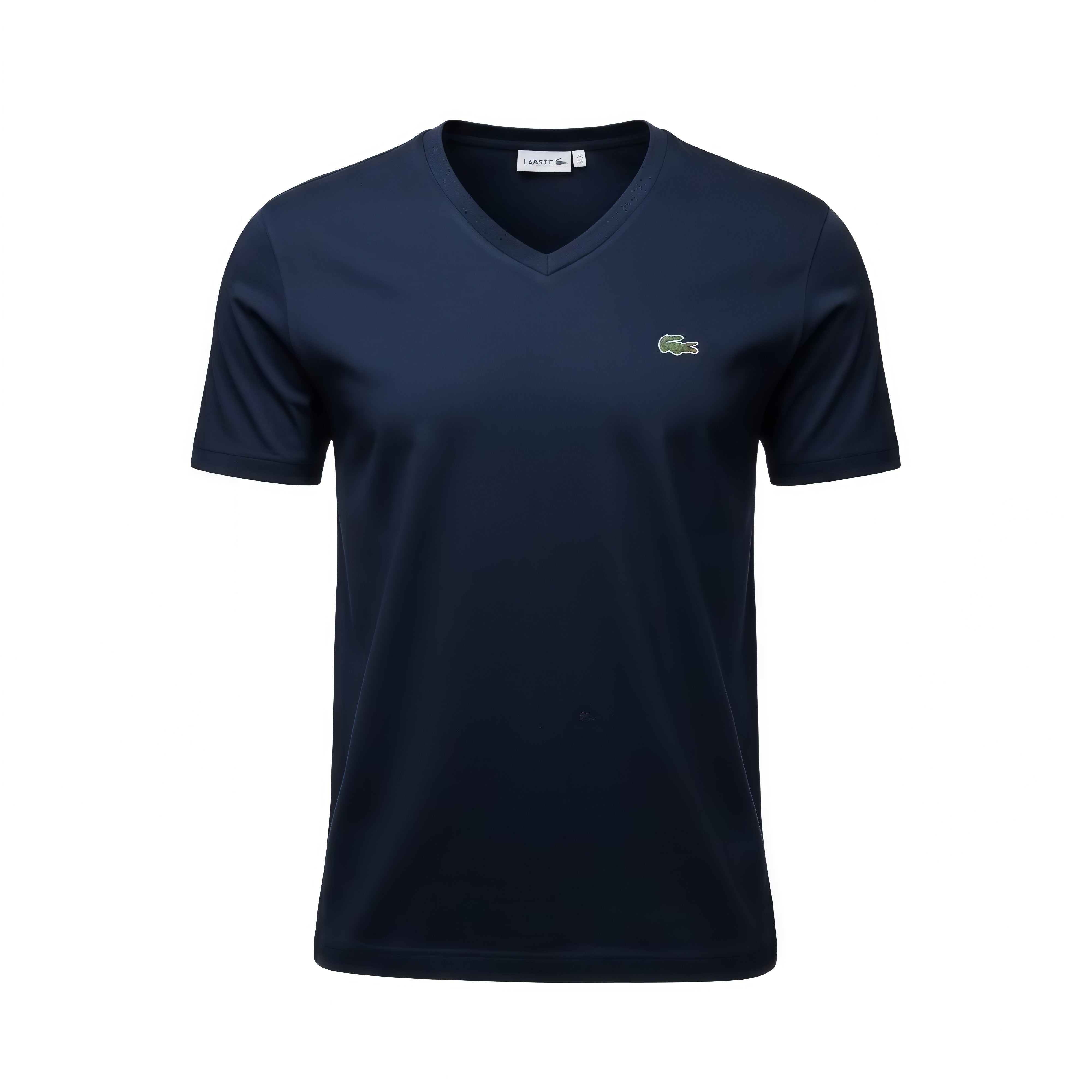 Lacoste Men's V-Neck Pima Cotton Jersey T-Shirt Navy Blue