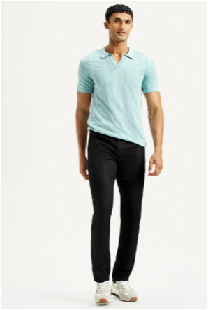 Men's 511 Black Slim Fit Mid Rise Jeans