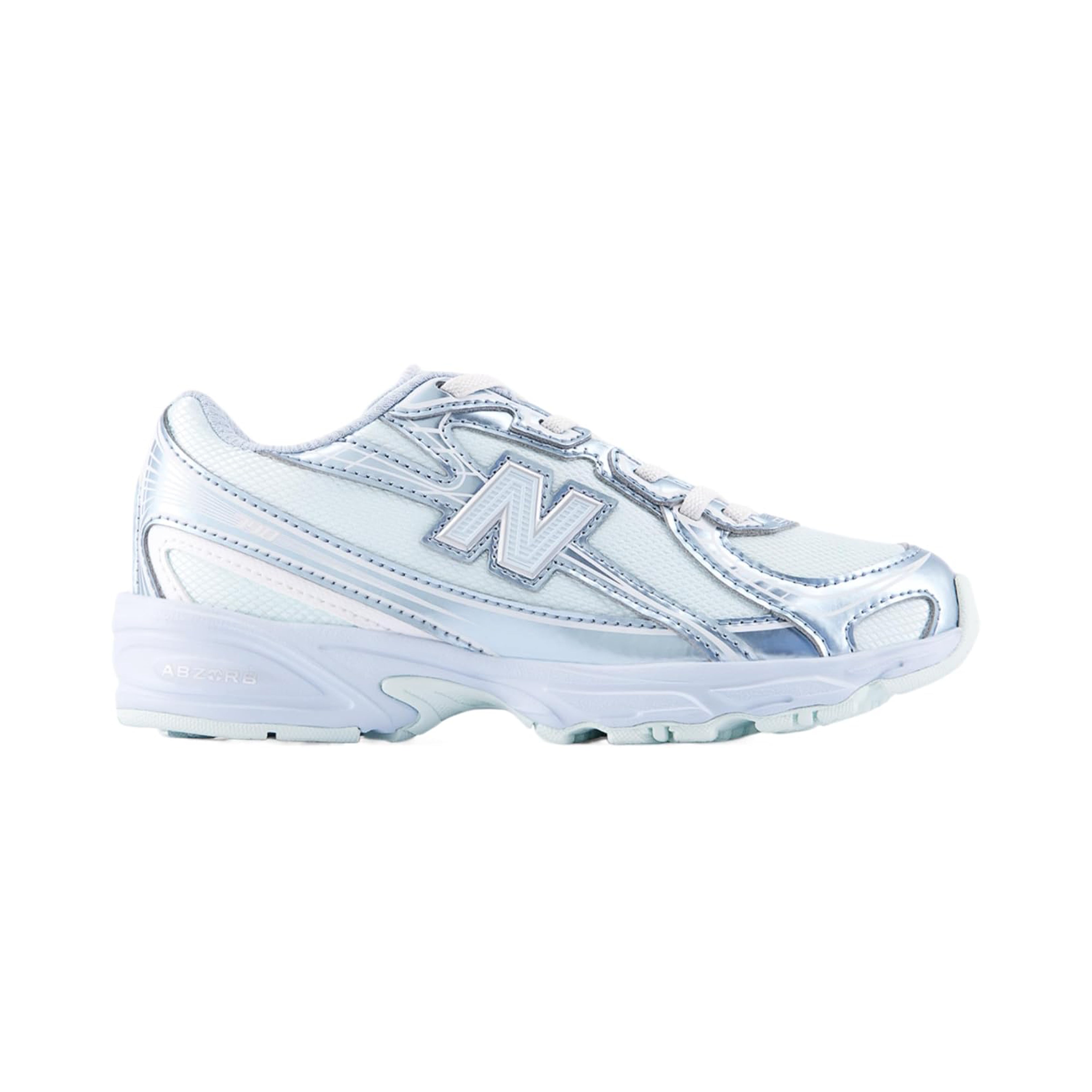 New Balance 740 Bungee Lace Pre Girls Kids Running Inspired 'Glint Blue/Oxford Blue' (P7407QM)