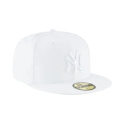 New Era 59Fifty MLB New York Yankees Whiteout Basic Fitted White Hat 11591120