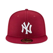 New Era Cardinal Red/White New York Yankees Basic 59Fifty Fitted hat Cap (11591126)