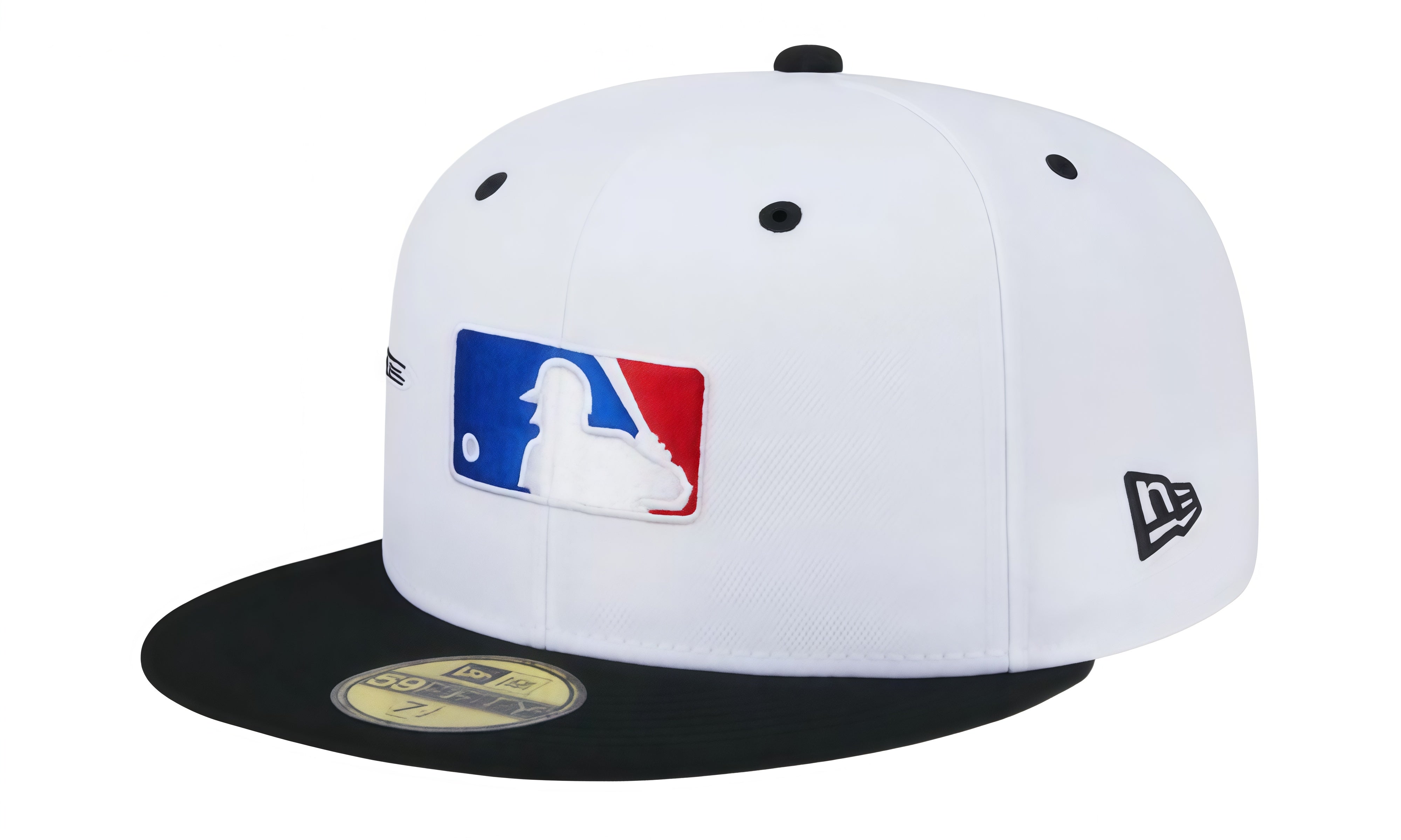 NewEraMensAmericanLeagueMascots59FiftyFittedHatWhiteBlack_DarkGreenUndervisor_L.jpg