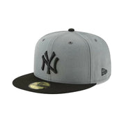New Era New York Yankees Storm Gray Basic 59fifty Fitted Hat Grey/Black