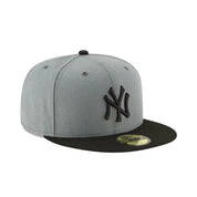 New Era New York Yankees Storm Gray Basic 59fifty Fitted Hat Grey/Black