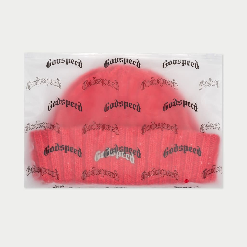 God Speed OG Logo Emblem Beanie (Red Speckle)