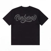 Only One Butterfly Rhinestone Tee (Black)