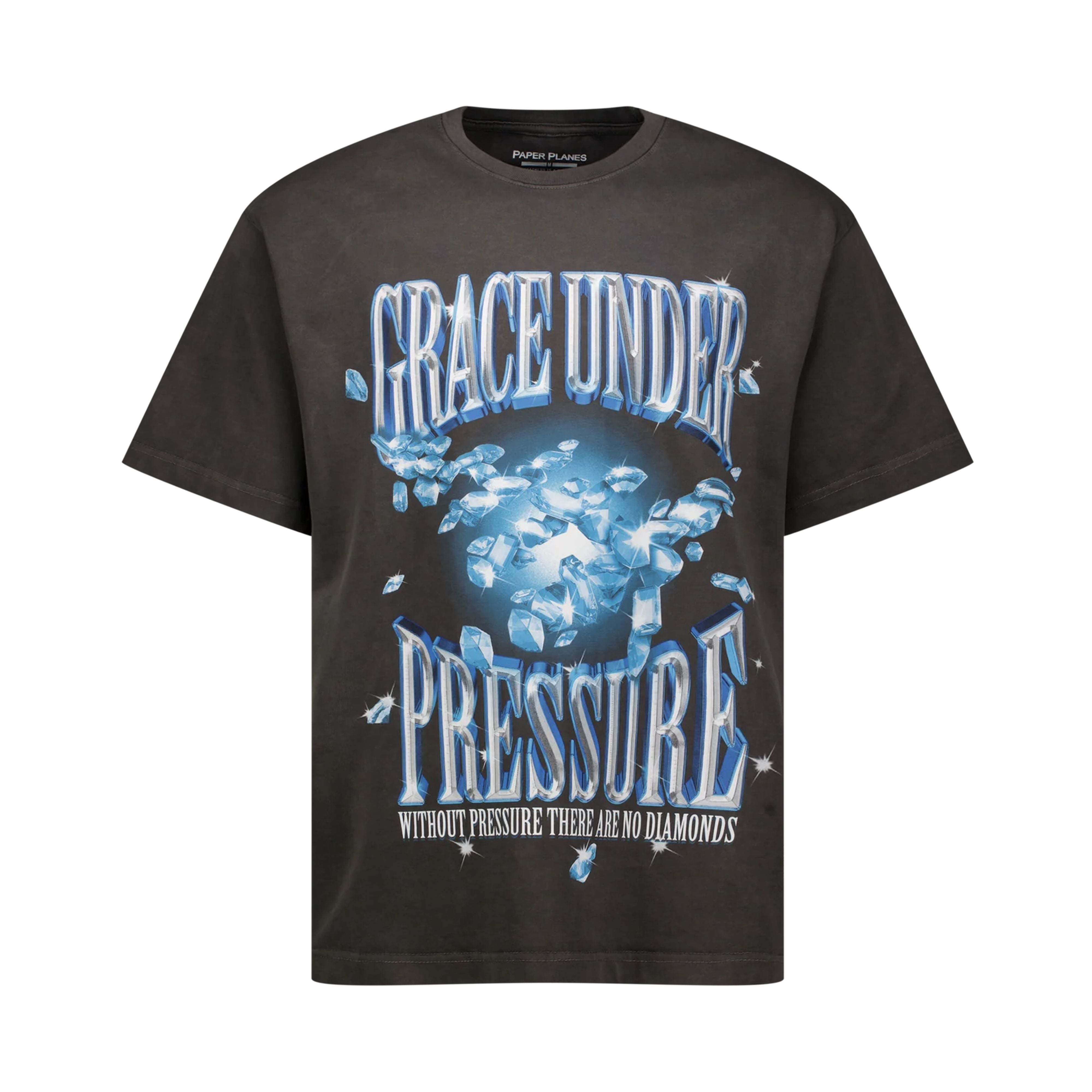 Paper Planes Washed Black Under Pressure T-Shirt