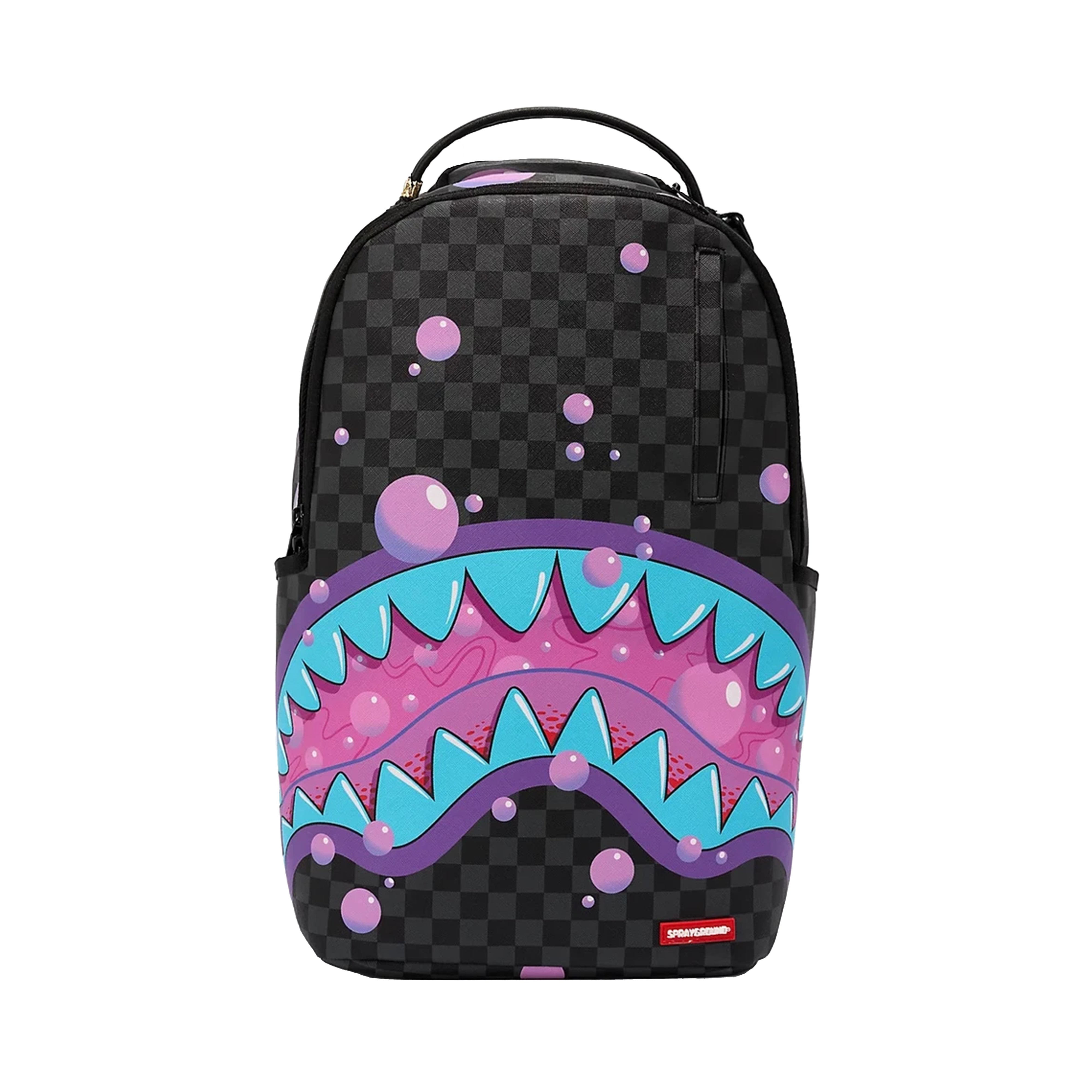 Sprayground Bubble Shark Black Checkered Backpack (910B8952NSZ)