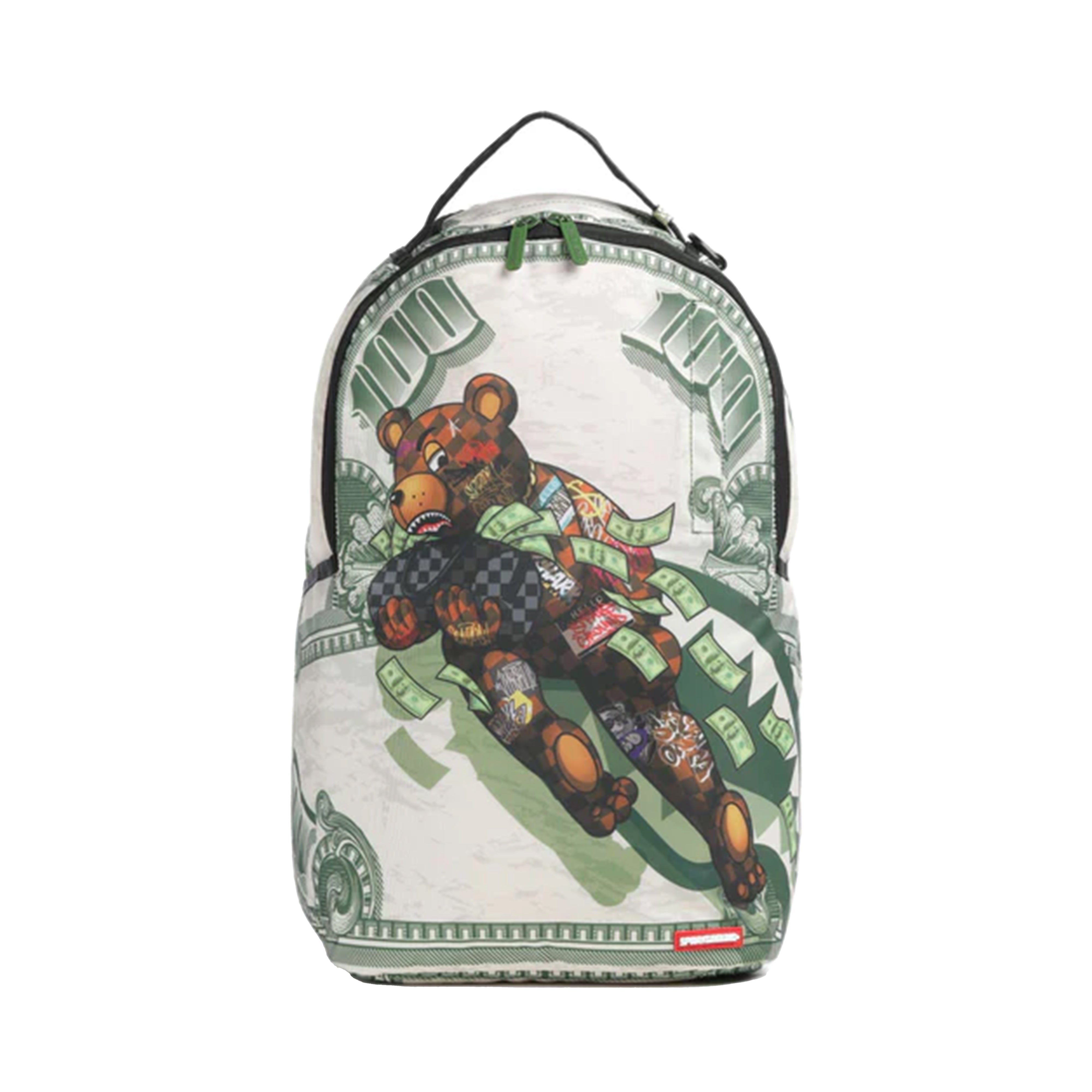 Sprayground Dollar Bill Teddy Bear Backpack (910B8579NSZ)