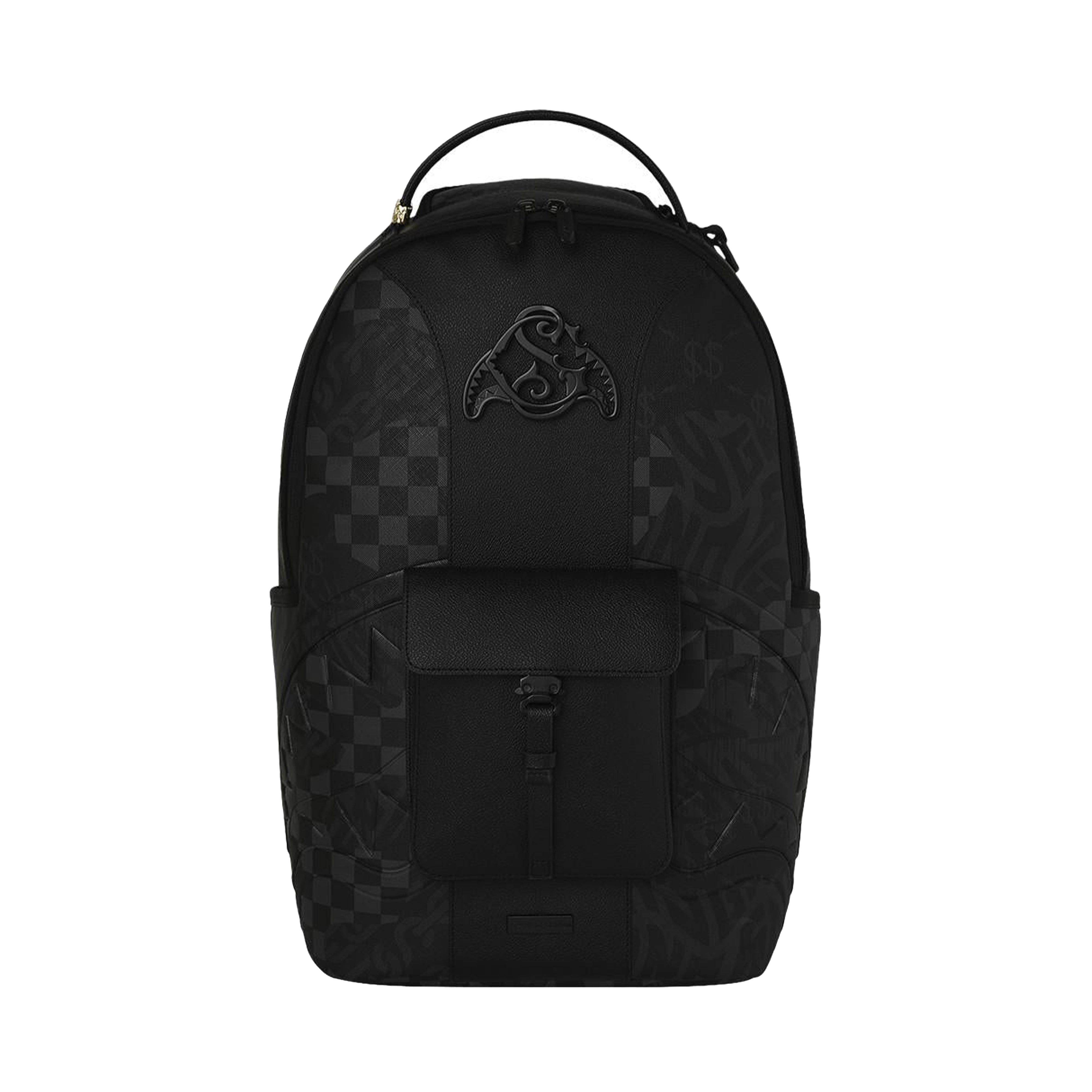 Sprayground Grey Graffiti Dollar Sign Backpack (910B8770NSZ)