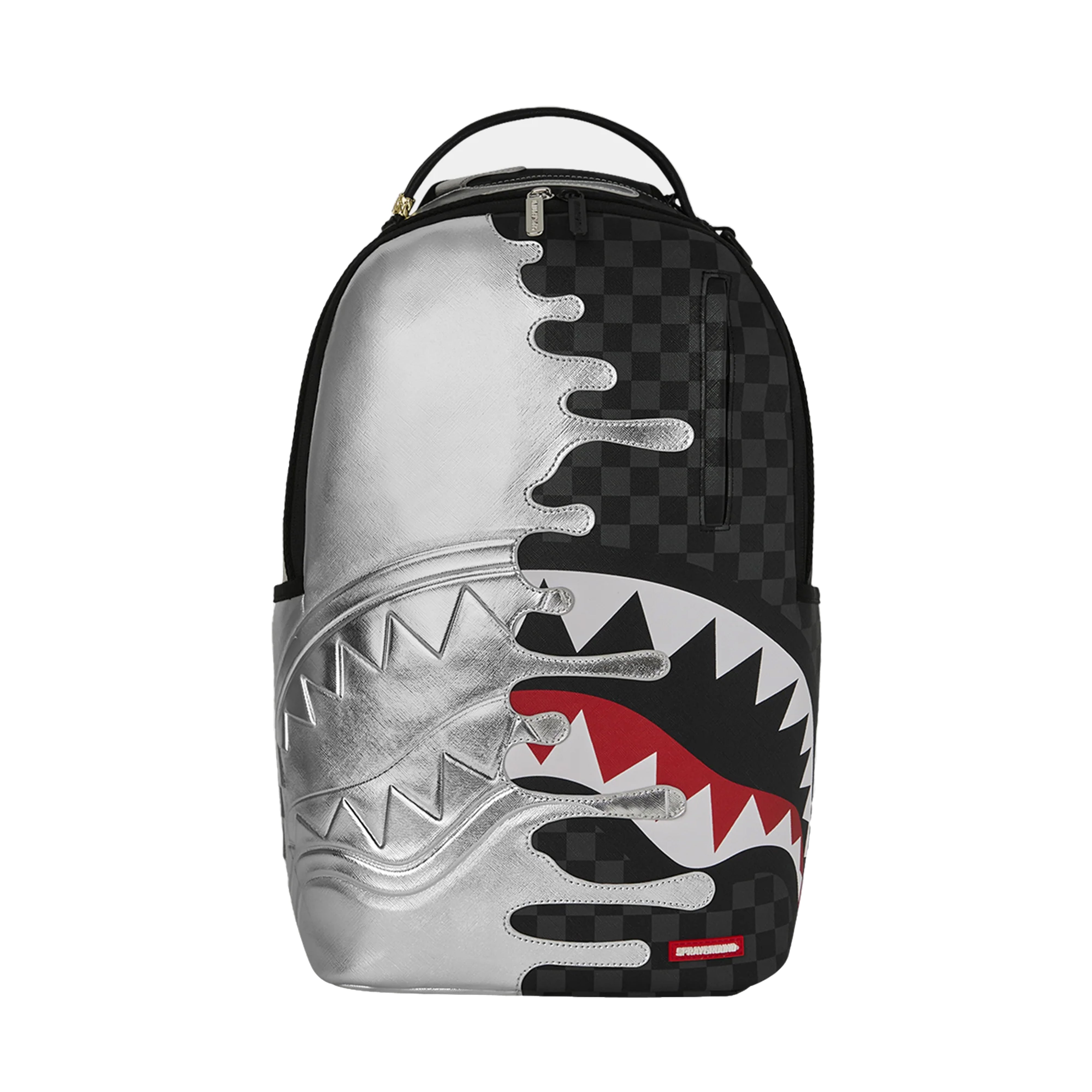 SpraygroundSILVERSIDEDRIPBLACKCHECKDLXSVBACKPACK.jpg