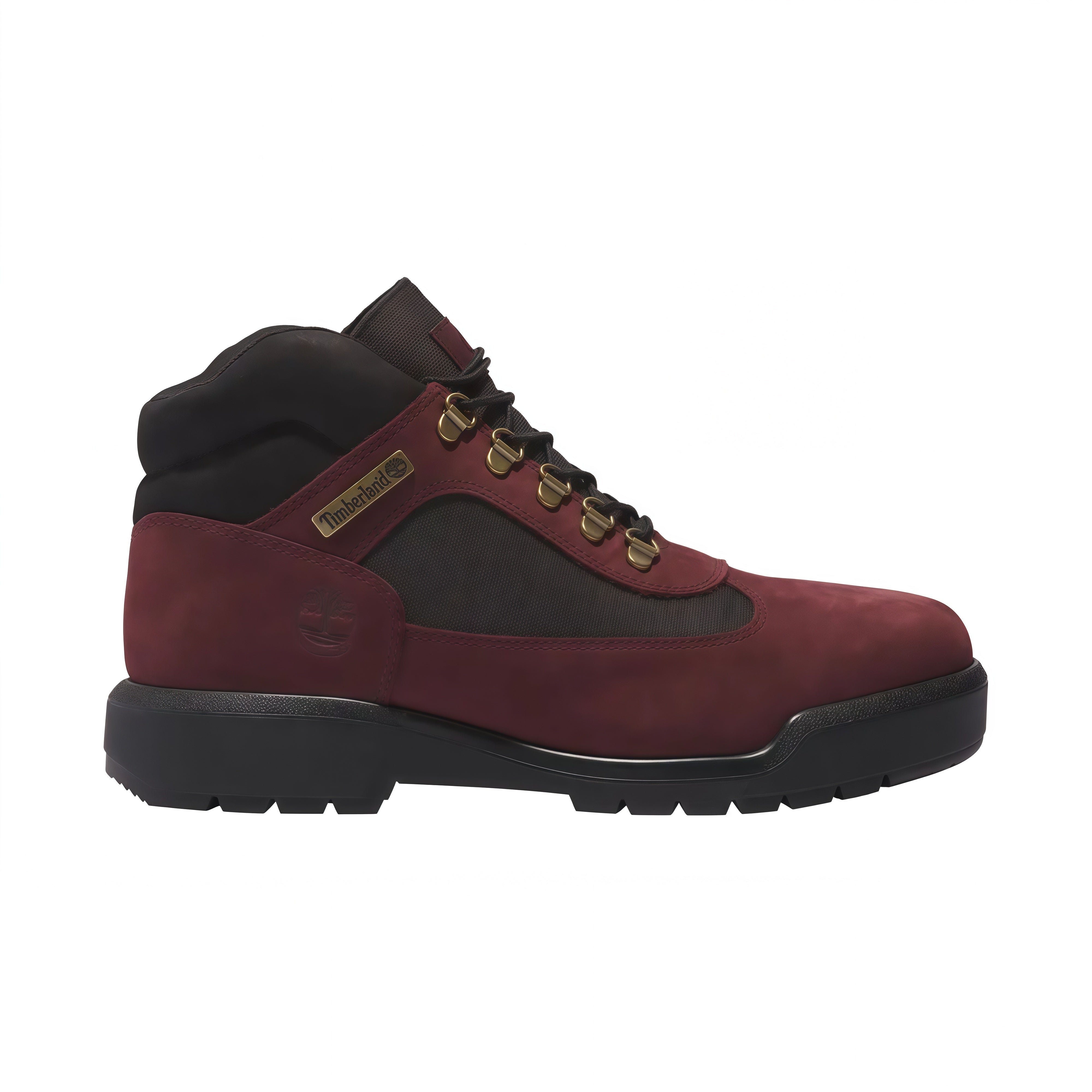 TIMBERLAND FIELD BOOT WP L/F MID BOOT BURGUNDY NUBUCK MEN'S TB 0A5W6N C60