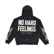 Wrathboy No Hard Feelings Hoodie Vintage Black