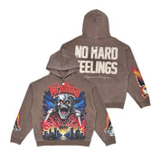 Wrathboy No Hard Feelings Hoodie Vintage Brown
