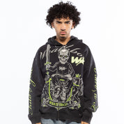 Wrathboy 3 Sword Full-Zip Hoodie Black