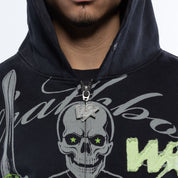 Wrathboy 3 Sword Full-Zip Hoodie Black