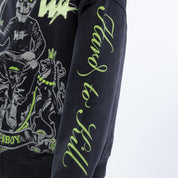Wrathboy 3 Sword Full-Zip Hoodie Black