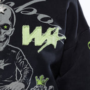 Wrathboy 3 Sword Full-Zip Hoodie Black