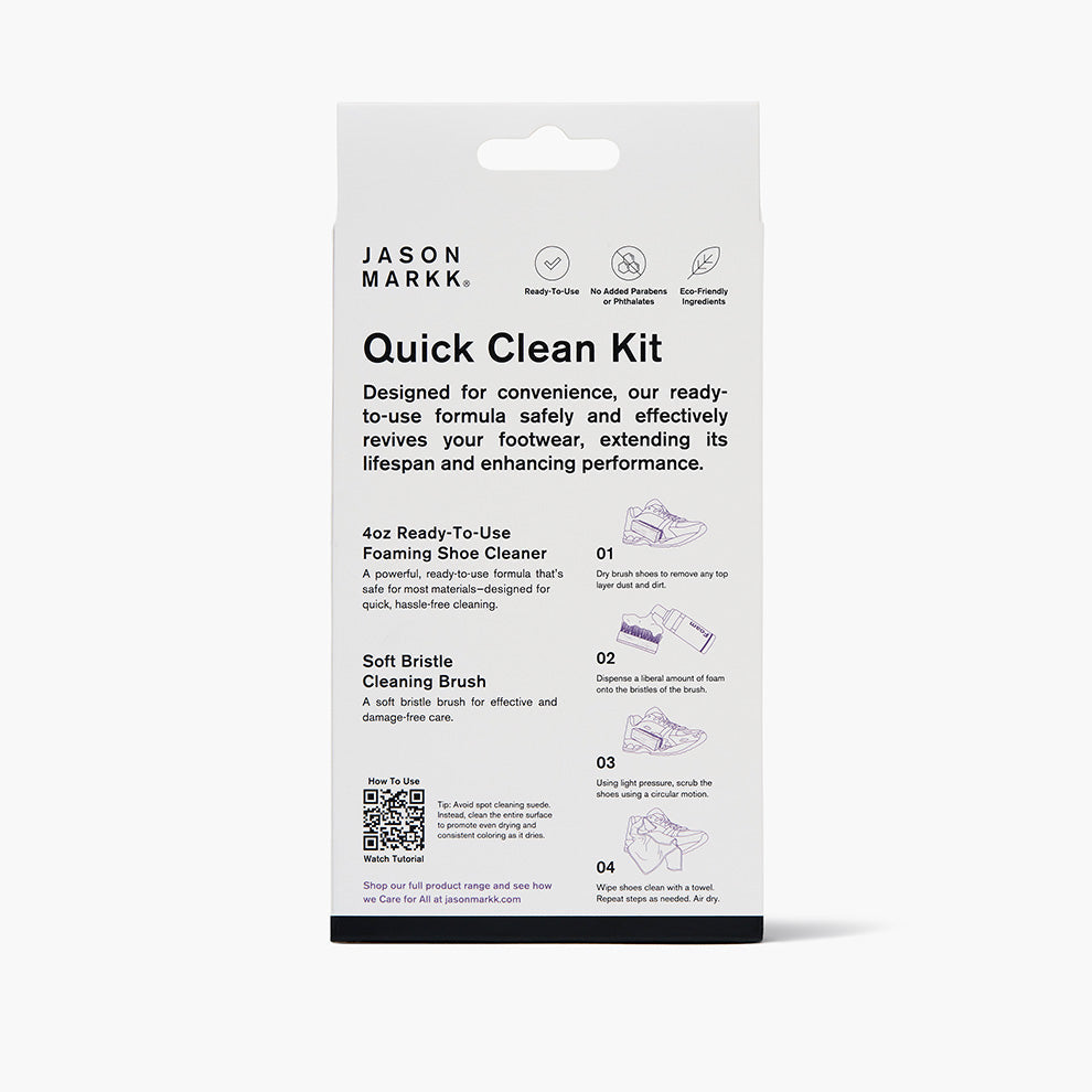 Jason Markk Quick Clean Kit back packaging