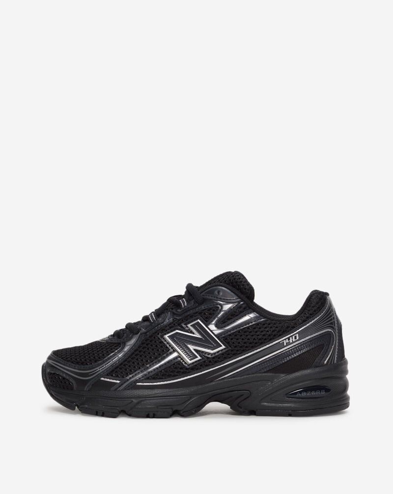New Balance 740 Grade School Black Silver GR740BM image 1