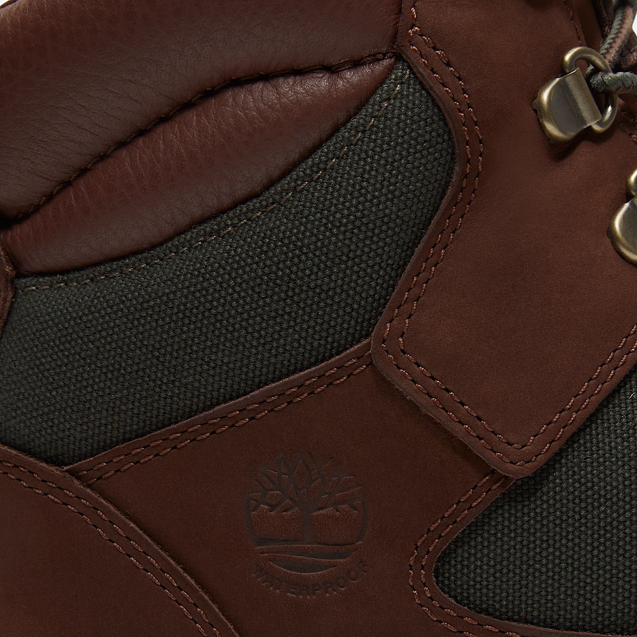 Timberland Men's Re-Engineered Waterproof Mid Field Boot Dark Brown Nubuck alternate view 7