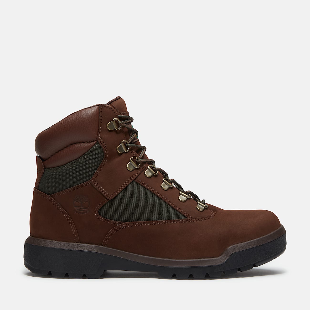 Timberland Men's Re-Engineered Waterproof Mid Field Boot Dark Brown Nubuck